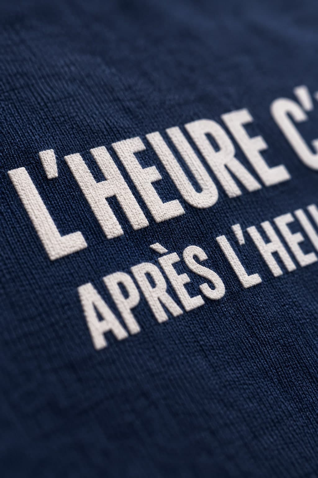 Gros plan sur le lettrage imprimé